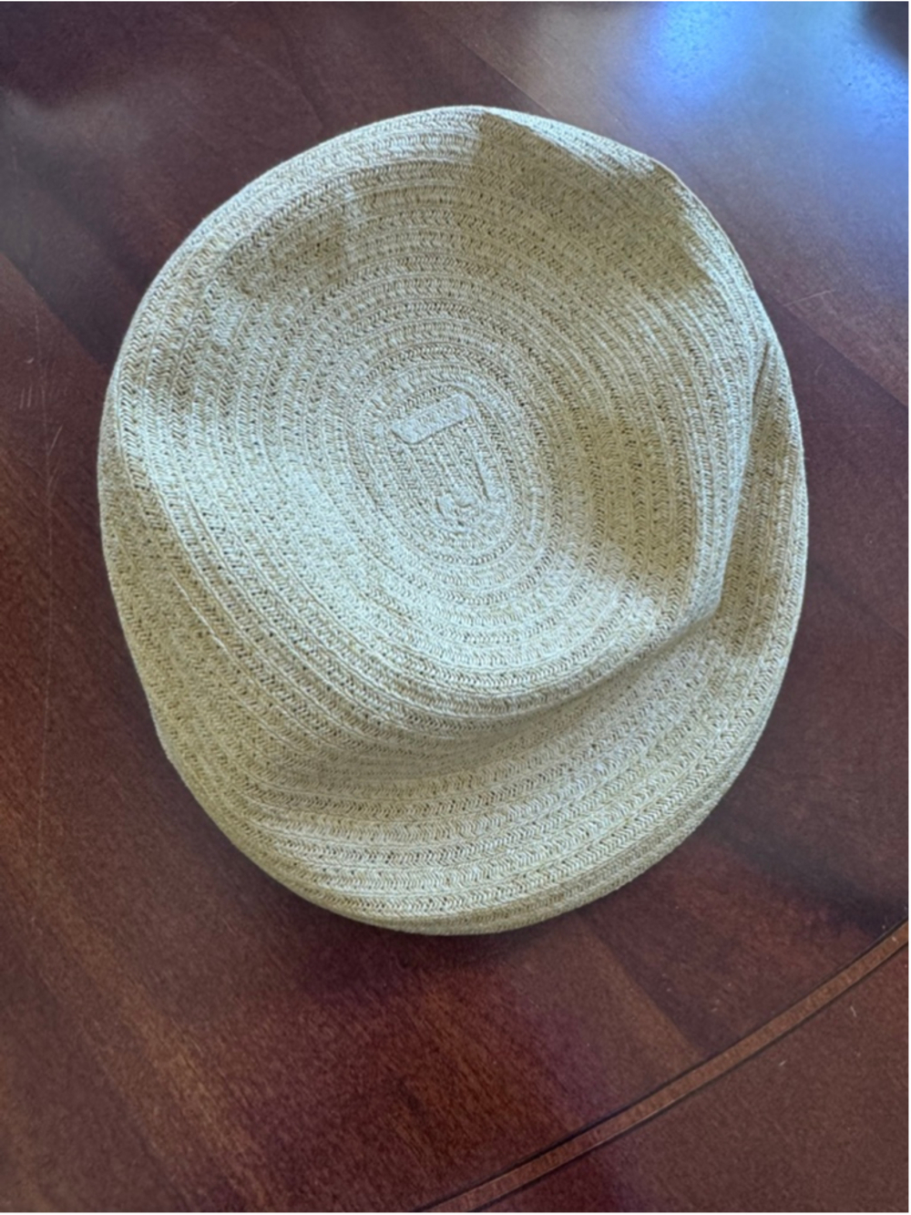 Weatherproof Beige Straw Fedora Hat One Size